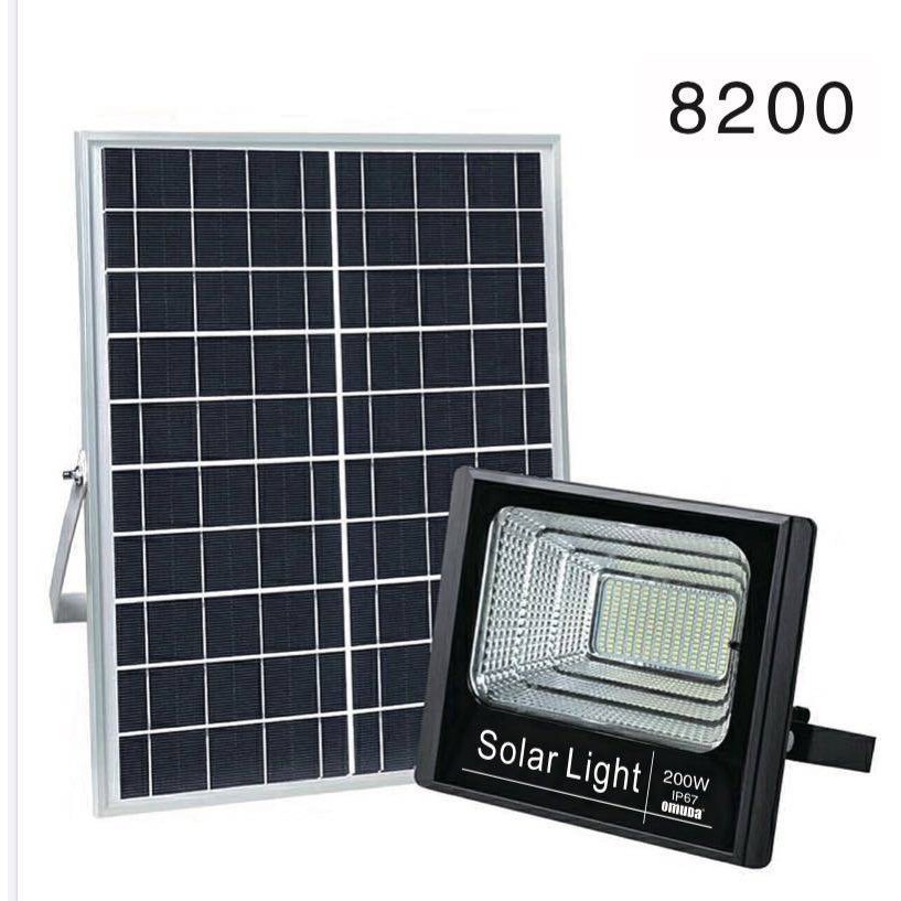 LED_OMUDAโคมไฟโซล่าเซลล์ สปอตไลท์ Solar LED โซล่าเซลล์ รุ่นพี่บิ๊ก jd-200W