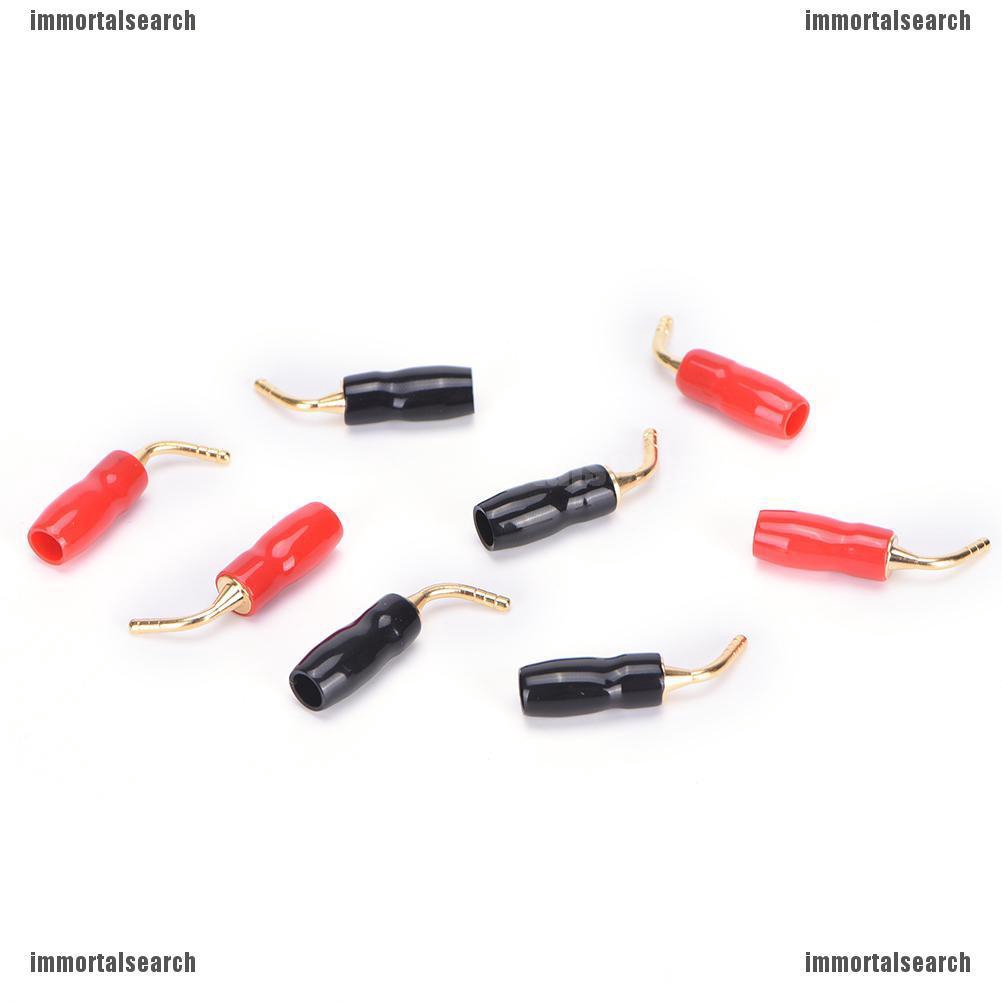 【ICE】 8PCS 2MM Audio Speaker Cable Pin Plug Banana Connector Screw For Hifi Excellent