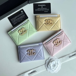 CHANEL CARD HOLDER LAMB WITH LOGO CC กระเป๋านามบัตร