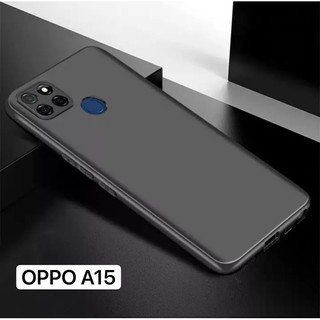 ส่งจากกรุงเทพ เก็บเงินปลายทาง เคสโทรศัพท์ซิลิโคน สีดำ For OPPO A15 TPU Case เคสโทรศัพท์ ต้านเชื้อแบคทีเรีย