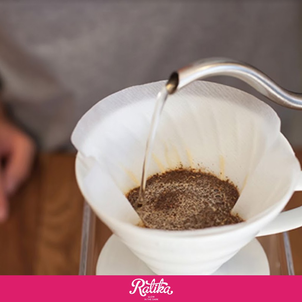 กระดาษกรอง Hario Paper Filter V60 VCF-01-40W (สีขาว)