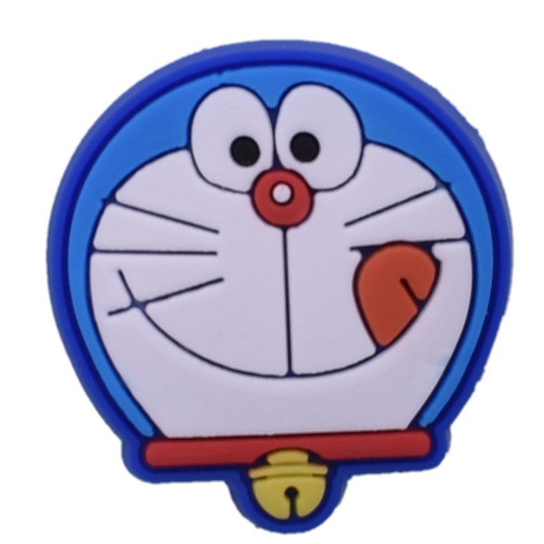 สําหรับ Crocs Jibbitz Pins สีสันน่ารัก Doraemon DIY รองเท้าปุ่ม Charm