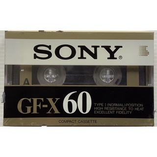 Blank Cassette Tape ใหม่เทปคาสเซ็ตเปล่าวินเทจ Sony GF-X 60 นาที Normal Position Type I ซีล Made in Japan ปี1985 เทปเปล่า