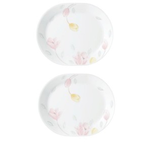Corelle จานเปลสีชมพูขนาด 32 ซม.2 ชิ้นC-03-611-EC-2