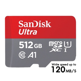 SANDISK 512GB Ultra Micro SD Card Speed 120mb/s SDSQUA4-512G-GN6MN ไมโครเอสดีการ์ด