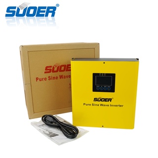 **ล้างสต๊อก** Suoer PL-1KA หม้อแปลงเทอรอยด์อินเวอร์เตอร์ 1000VA DC 12V เป็น AC 220V  Pure Sine Wave AC charge 20A