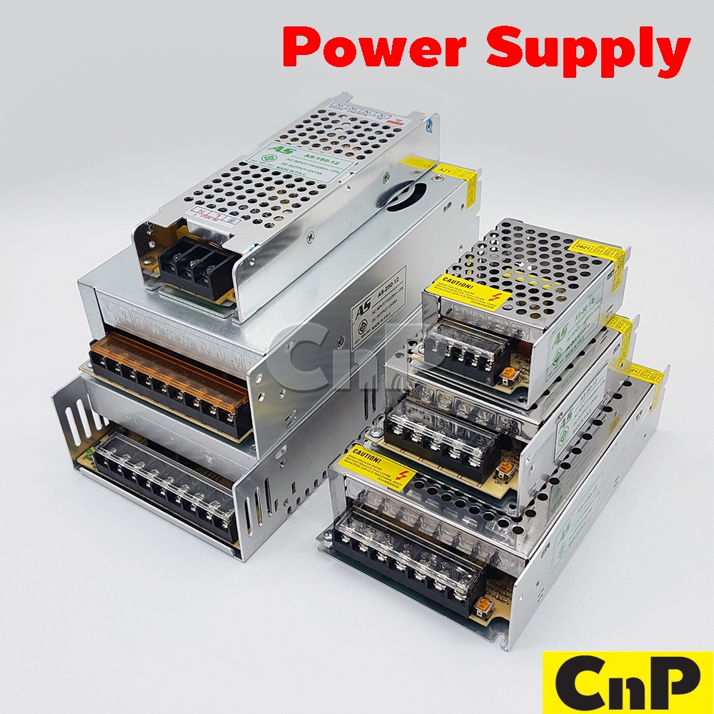 Power Supply Units 170 บาท AS สวิทชิ่ง หม้อแปลงไฟฟ้า Switching Adapter LED Power Supply 12V 3A-30A Computers & Accessories