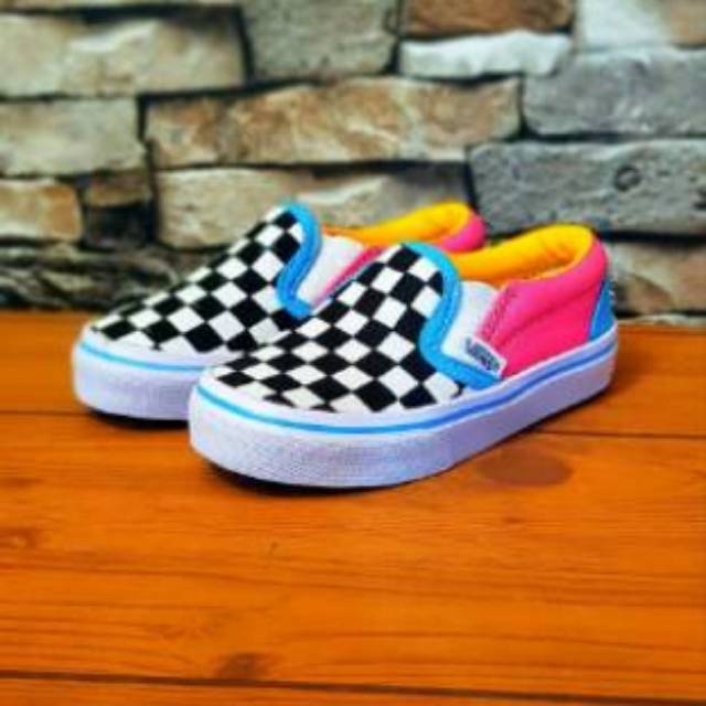 Vans Shoes For Children slop vans slip on catur ไซส์ 21 35