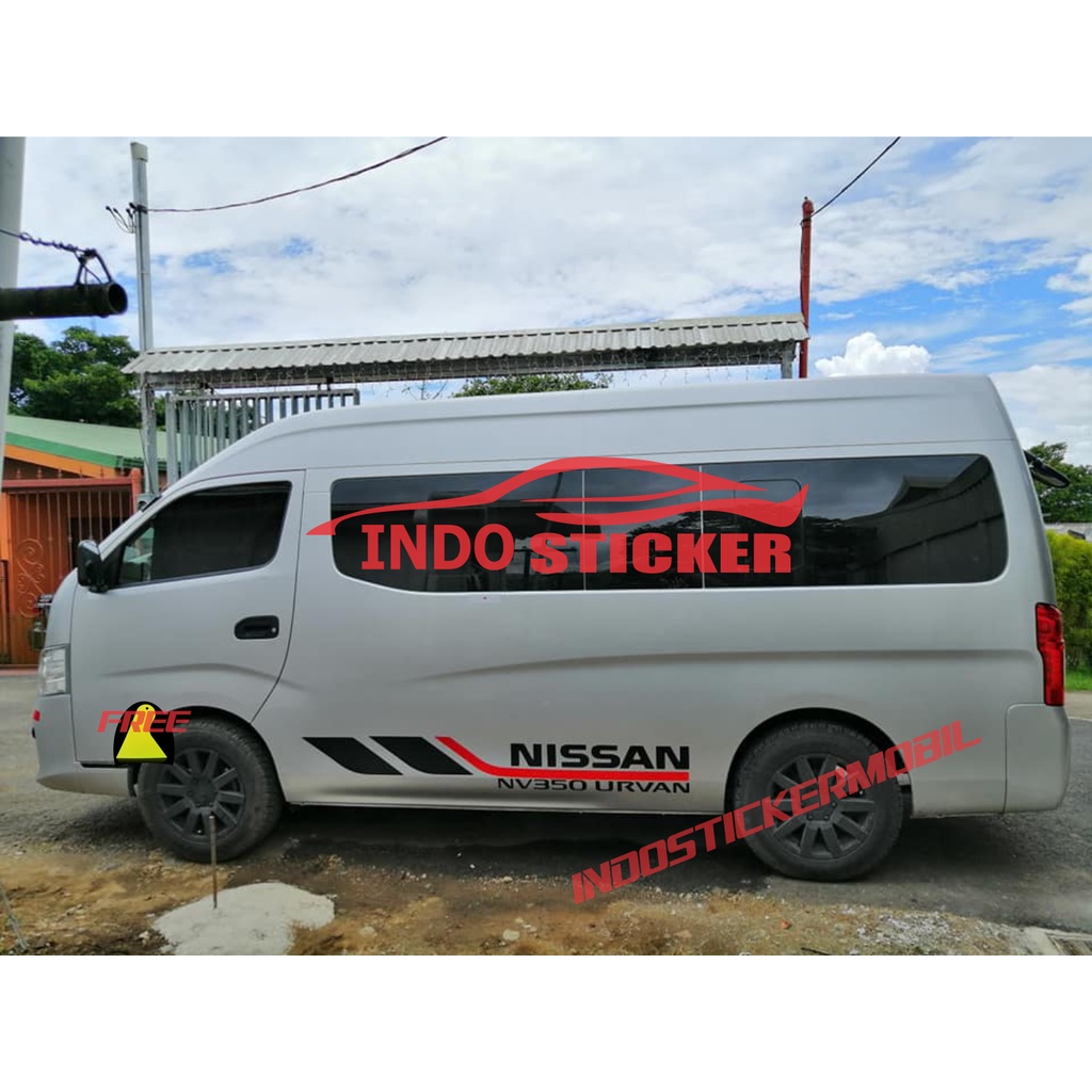 NISSAN NV350 URVAN สติ๊กเกอร์ตัดรถสติกเกอร์ด้านข้าง MINI BUS NV350 รถ