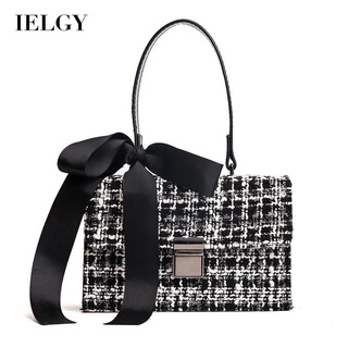 IELGY womens woolen contrast color scarf korean style all-match messenger bag