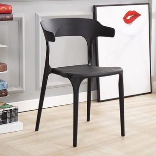 เก้าอี้คาเฟ่มีพนักพิง รับน้ำหนักได้200กก. เก้าอี้พลาสติก Dining Chair Houselife