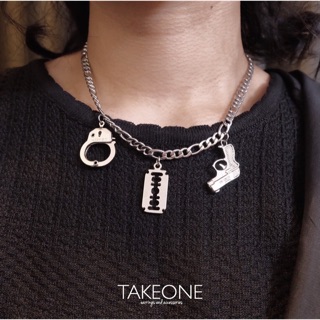 ⛓TAKEONE🛠 necklace สร้อยสแตนเลส ห้อยจี้