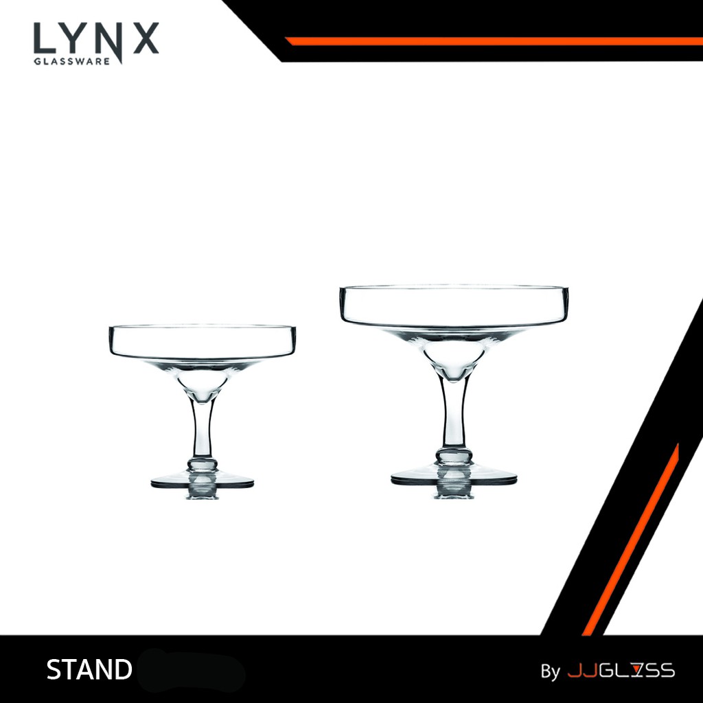 JJGLASS - (LYNX) STAND - พานแก้ว แฮนด์เมด เนื้อใส