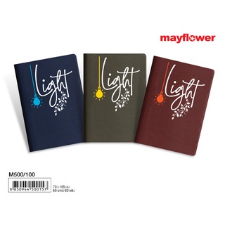 Mayflower สมุดโน๊ตขนาดพกพา ปกพลาสติกกันน้ำ กระดาษ 60 แกรม