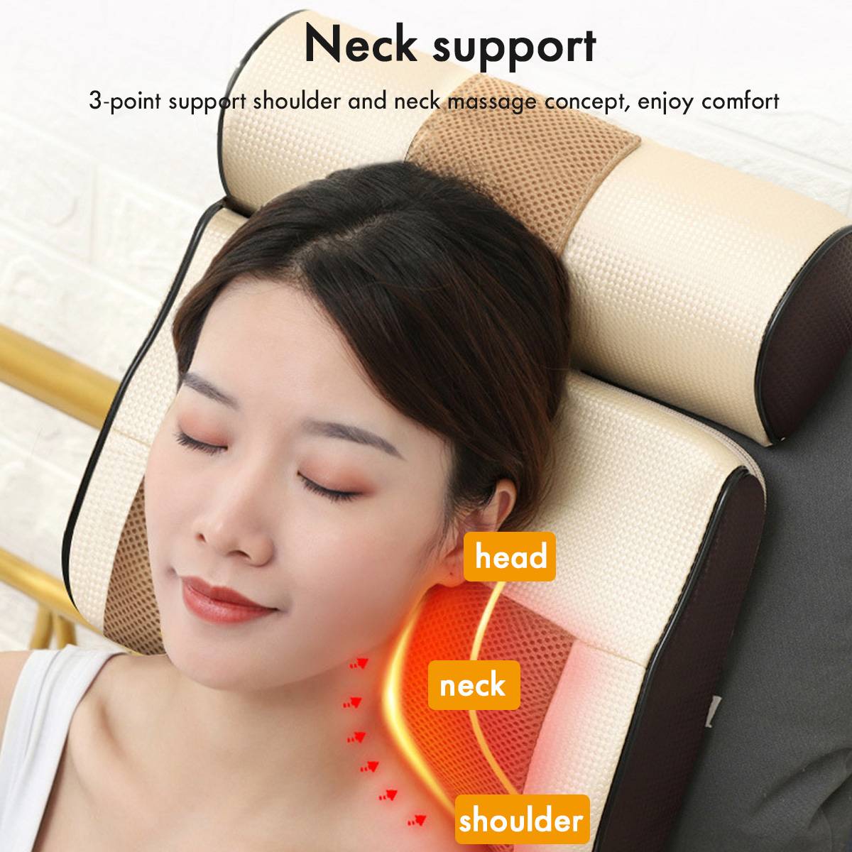 Infrared Heating Neck Shoulder Back Body Electric Massage Pillow