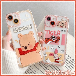 🔥 วินนี่เดอะพูห์เคสไอโฟน14พลัส ทิกเกอร์ เคส iPhone 14 Plus ใสแองเจิลอายขอบเหลี่ยมน่ารักสไตล์การ์ตูน iPhone 14 Pro Max 12 xr เคสไอโฟน11 Xr เคส 13 11 14 เคสi11 Pro Max 7 i8plus เคสไอโฟนSE3 2022 XS X เคสไอโฟน7พลัส SE 2022 เคสไอโฟน11 Winnie the Pooh Case