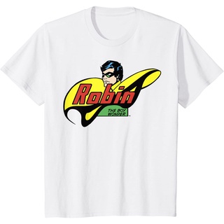 เสื้อยืดผ้าฝ้ายพรีเมี่ยม เสื้อยืด พิมพ์ลายการ์ตูน Dc Comics Robin The Boy Wonder Comics สําหรับผู้ชาย