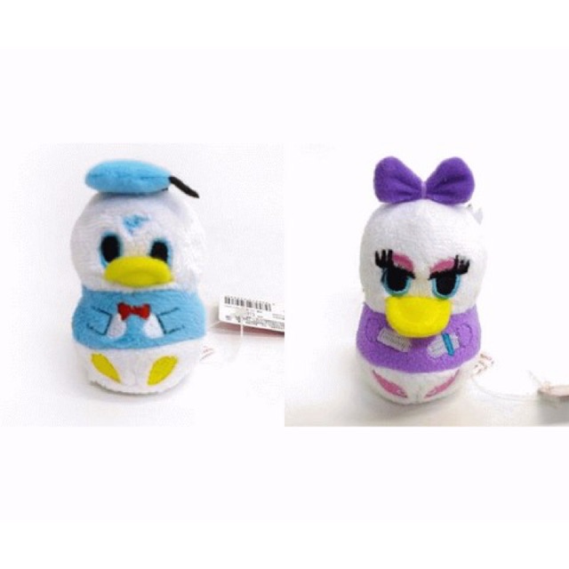 แท้ 100% จากญี่ปุ่น ตุ๊กตา ถุงถั่ว ดิสนีย์ โดนัลด์ ดั๊ก &amp; เดซี่ ดั๊ก  Disney Donald Duck &amp;Daisy Duck Bean bag Plush Doll