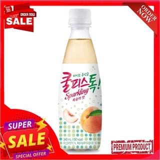 ดงวอนคูลพิส ต๊อก สปาร์คกลิ้งรสพีช 340มลDONGWON COOLPIS TOK SPARKLING PEACH340ML