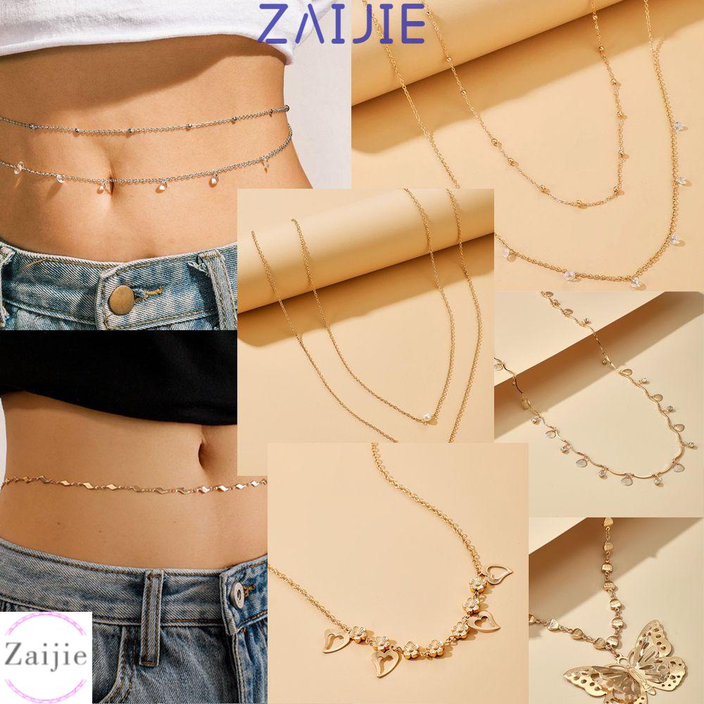 N2hao Sexy Ladies Belly Waist Cross Body Harness Chain Necklace Bikini