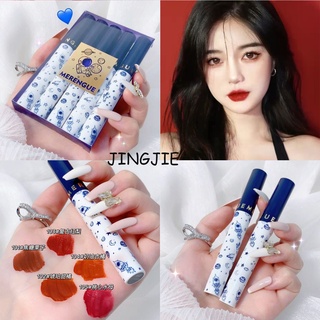 Happy Planet Lip Glaze ชุดลิปสติกเนื้อแมทกํามะหยี่ 5 ชิ้น