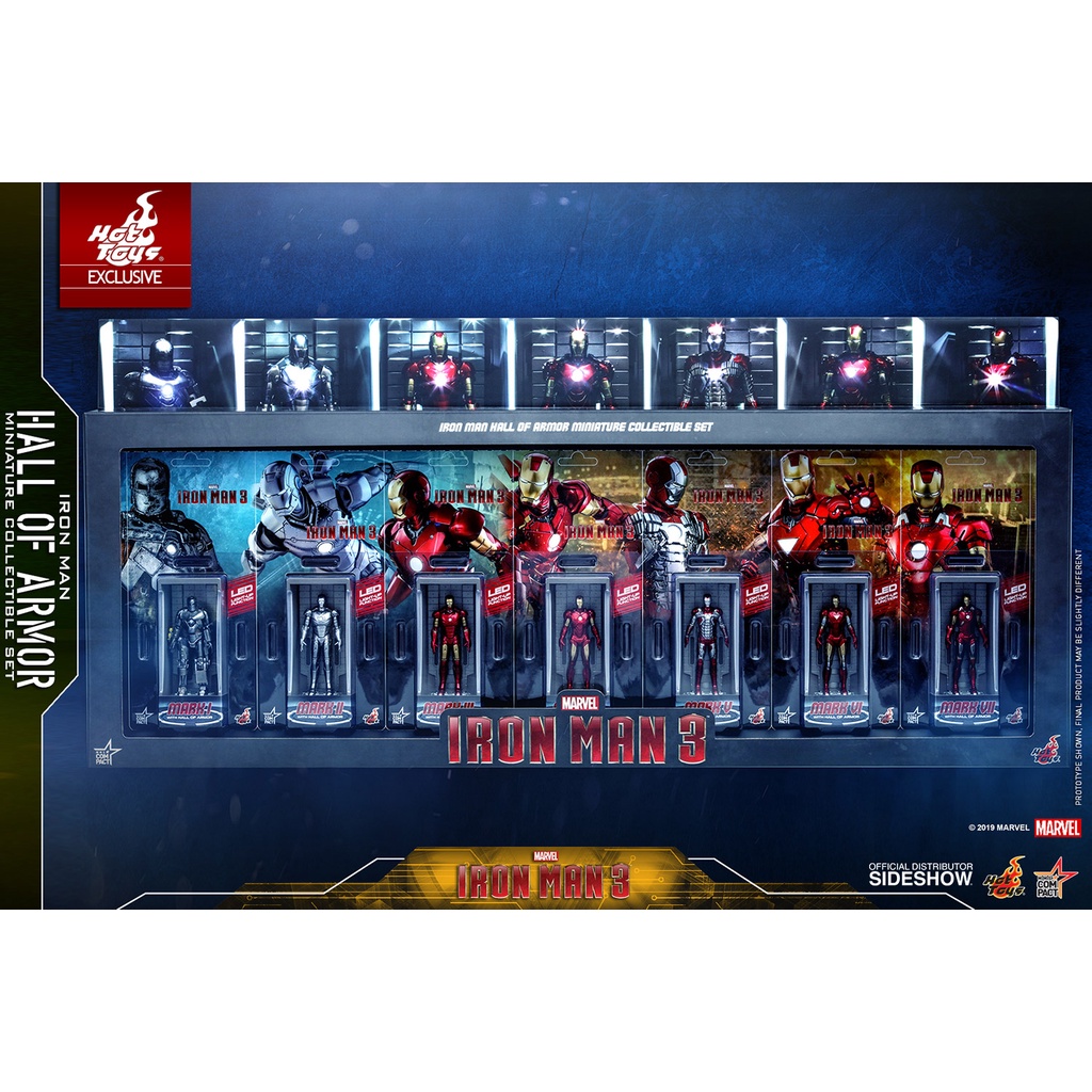 Iron Man Hall of Armor Miniature Collectible Set by Hot Toys ไอรอนแมน