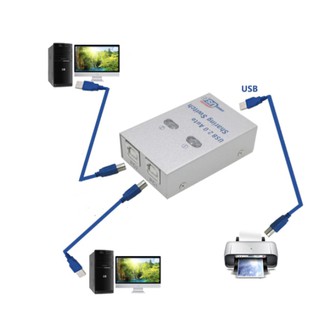 USB Sharing SWITCH Converter Splitter คอมพิวเตอร์อุปกรณ์ต่อพ่วงสำหรับ 2 PC คอมพิวเตอร์เครื่องพิมพ์สำหรับ Office Home ใช้