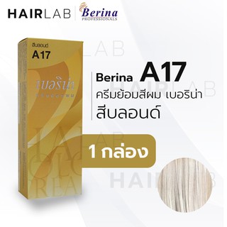 พร้อมส่ง - Berina A17 เบอริน่า A17 สีย้อมผม สีบลอนด์ ยาย้อมผม ปิดผมหงอก ปิดผมขาว ครีมเปลี่ยนสีผม ราคาถูก