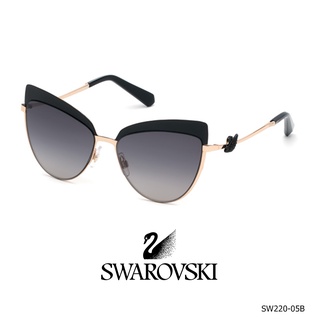 Swarovski SW0220 - 05B กรอบแว่นตาประดับด้วยเพชรคริสตัลของ SWAROVSKI ดีไซน์อิตาลี