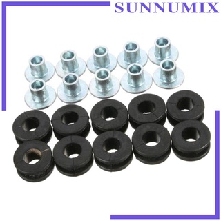 10Pcs Motorcycle Rubber Fairing Cowling Grommet Bushing Bolts Gasket