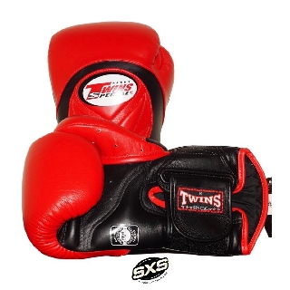 TWINS BOXING GLOVES BGVL 6 RED BLACK