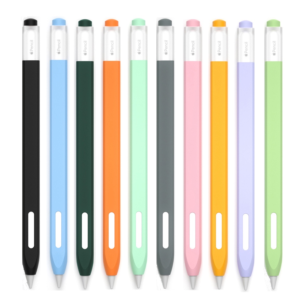เคสซิลิโคนนิ่ม กันลื่น สําหรับ iPad Apple Pencil 2 1 2nd 1st Generation
