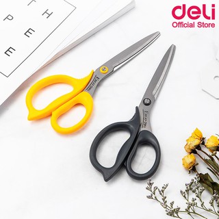 กรรไกรสเตนเลส Deli กรรไกร กรรไกรตัดผ้า&กระดาษ สำหรับตัดกระดา…