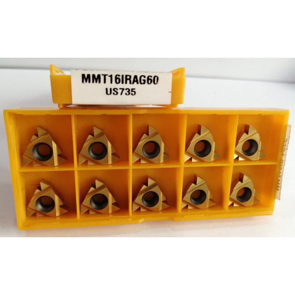 **พร้อมส่ง**เม็ดมีดกลึงเกลียวใน MMT16IR (AG55/AG60) US735 มี2ขนาดให้เลือก