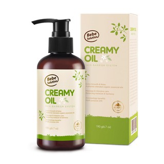 Bebe Solution Creamy Oil เบเบ้โซลูชั่น ครีมมี่ออยล์ นวดบำรุงผิวทารก ไอเท็มที่คุณแม่เกาหลีขาดไม่ได้  [นำเข้าจากเกาหลี]