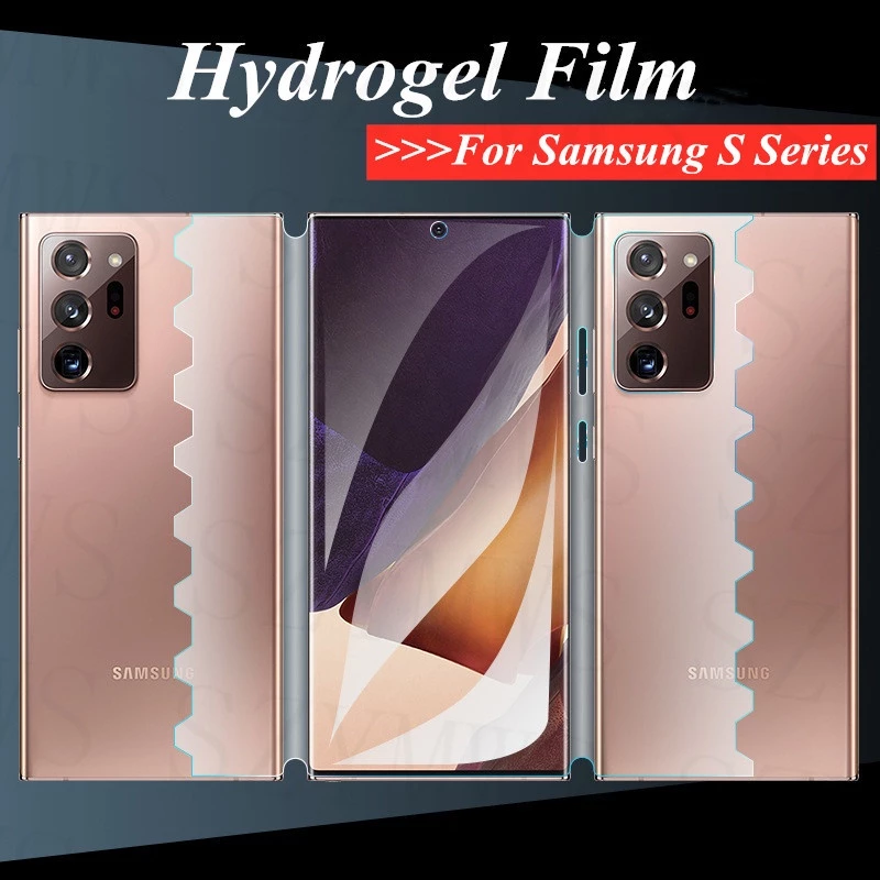 SAMSUNG ฟิล์มไฮโดรเจลป้องกันหน้าจอสําหรับSamsung Galaxy S26 S25 S24 Ultra S24 Plus S23 S22 S21 Ultra S20 Ultra Note 10 Plusหมายเหตุ20