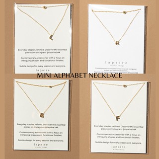 Lapaire l Mini alphabet necklace  สร้อยคอ ตัวอักษร A-Z [ Alphabet series ]