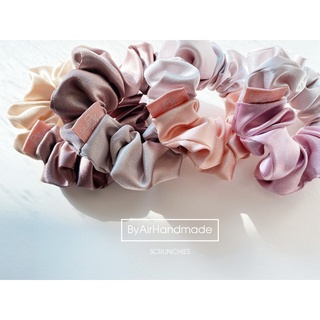 ยางมัดผมผ้าซาตินเนื้อดี 2 สี สไตล์เกาหลี ขนาดกลาง SCRUNCHIES TWO-TONE size M