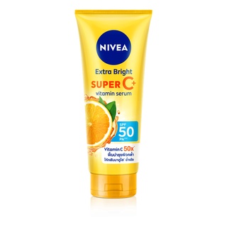 NIVEA นีเวีย บอดี้ เอ็กซ์ตร้า ไบรท์ ซูเปอร์ ซี พลัส วิตามินเซรั่ม 320 มล.