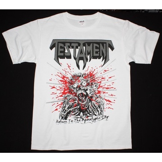 [COD]เสื้อยืด ลาย Testament Return To The Apocalyptic City Exodus Anthrax Metallica สีขาว อเนกประสงค์ DIY 2022