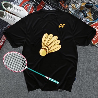 Yonex เสื้อยืดลําลอง แขนสั้น ดูดซับเหงื่อ แห้งเร็ว ระบายอากาศ สําหรับผู้ชาย และผู้หญิง เหมาะกับการเล่นกีฬา แบดมินตัน