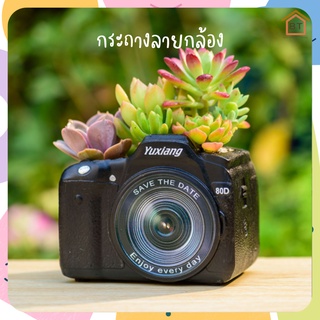 [BT]พร้อมส่ง กระถางต้นไม้ กระถางลายกล้อง กระถางแคคตัส กระถางน่ารักๆ กระถางวินเทจ กระถางต้นไม้เซรามิค