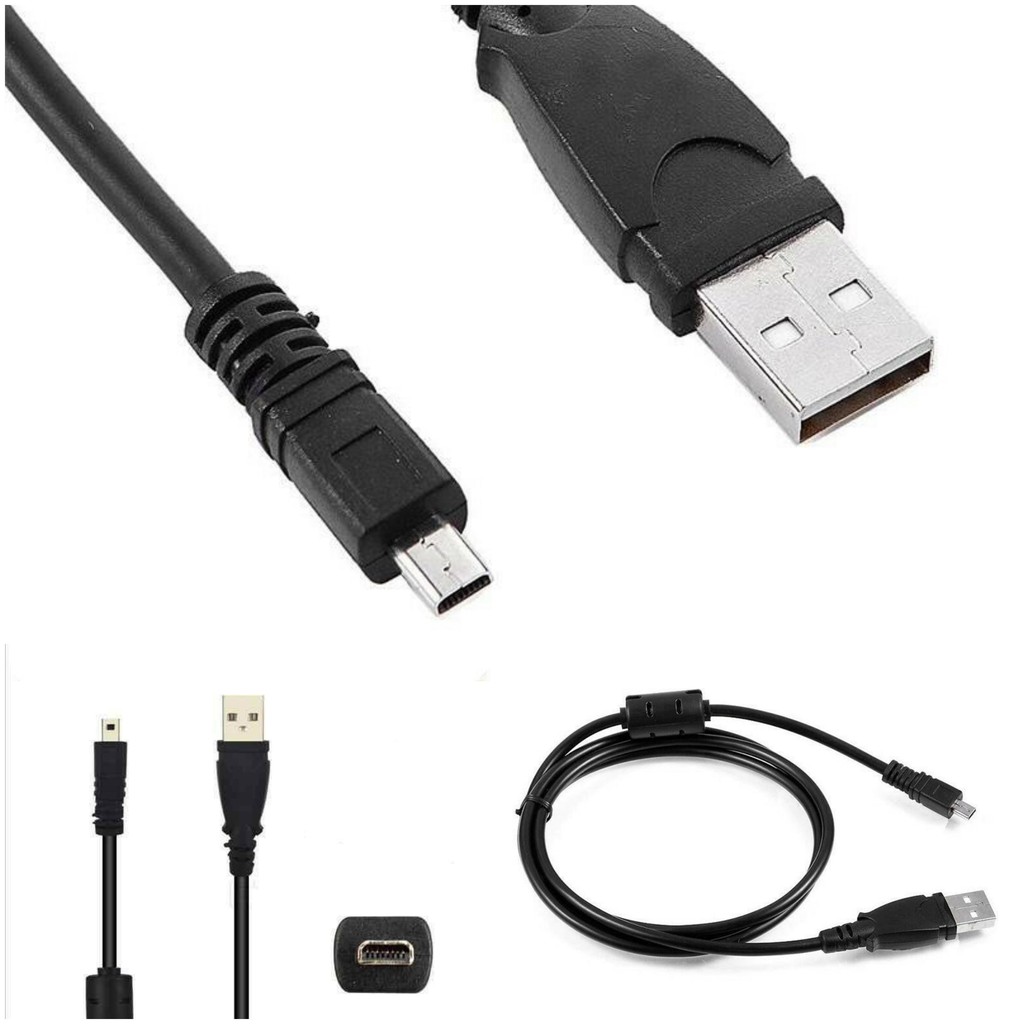 Cable Mini USB 8 pin สายเคเบิล ชาร์จ และรับส่งข้อมูล สำหรับ กล้อง Nikon, Panasonic, Casio(สินค้ามีพร้อมส่
