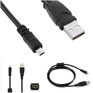 สายเคเบิล ชาร์จ และรับส่งข้อมูล สำหรับ กล้อง Nikon, Panasonic, CasioCable Mini USB 8 pin