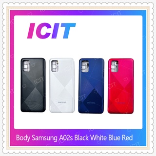 Body Samsung A02S อะไหล่บอดี้ เคสกลางพร้อมฝาหลัง Body อะไหล่มือถือ คุณภาพดี ICIT-Display