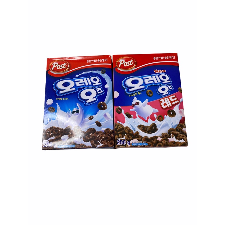 OREO CEREAL,โอริโอ้ ซีเรียล สินค้านำเข้าจากเกาหลี 250g กดเลือกรสชาติที่ต้องการ 1SETCOMBO/จำนวน 2 กล่