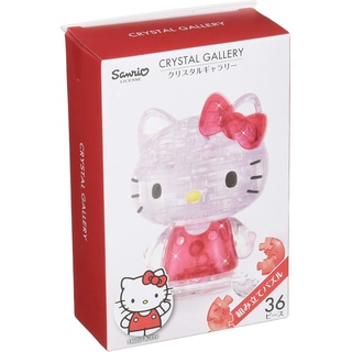 💝 พร้อมส่ง 💝  ใหม่ แท้ JP 100% SANRIO Crystal Gallery 3D Puzzle Sanrio Hello Kitty 36 Pieces คิตตี้*ลดราคากล่องบุบตามภาพ