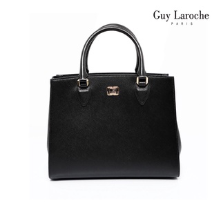 Guy Laroche กระเป๋าถือพร้อมสายสะพายทรงสี่เหลี่ยม รุ่น ABBA - สีดำ ( AGH0123 )