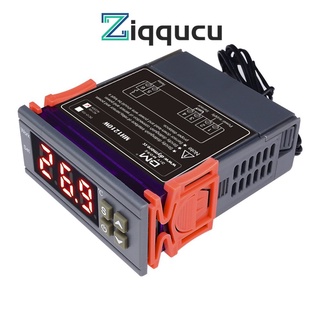 ZIQQUCU MH1210W 10A เทอร์โมสตัท เซนเซอร์ควบคุมอุณหภูมิ -50~110℃ เทอร์โมสตัทเซนเซอร์ ควบคุมอุณหภูมิ ปรับได้