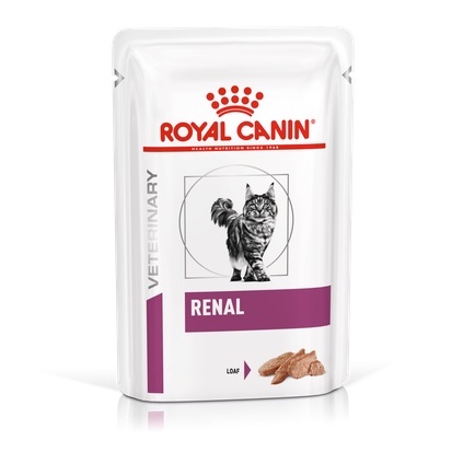 Royal Canin Renal Cat Loaf อาหารประกอบการรักษาโรคชนิดเปียก แมวโรคไต 85g เนื้อละเอียด (โลฟ)